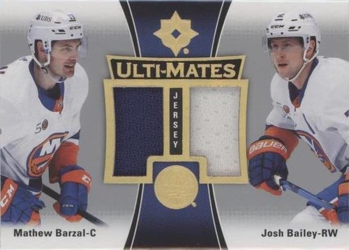 2022-23 Upper Deck Ultimate Collection - Josh Bailey Mathew Barzal #UTM-BB