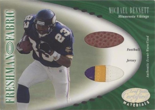 2001 Leaf Certified Materials Michael Bennett #130