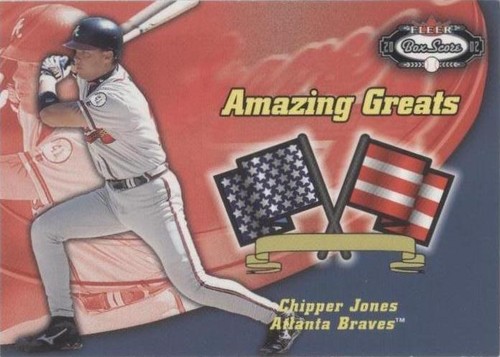 2002 Fleer Box Score - Chipper Jones #17 AG
