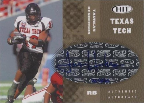 2006 SAGE Hit Taurean Henderson #A19