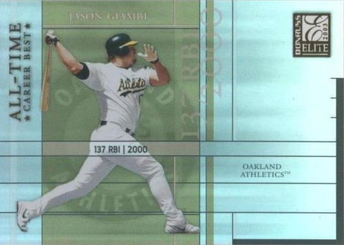 2003 Donruss Elite - Jason Giambi #AT-30