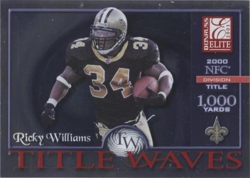 2001 Donruss Elite Ricky Williams #TW-19