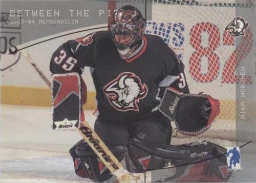 2003-04 In the Game Be A Player Memorabilia - Mika Noronen #145