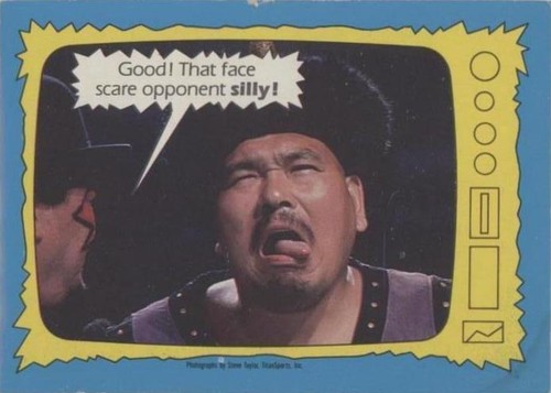 1987 O-Pee-Chee WWF - Killer Khan Mr. Fuji #75