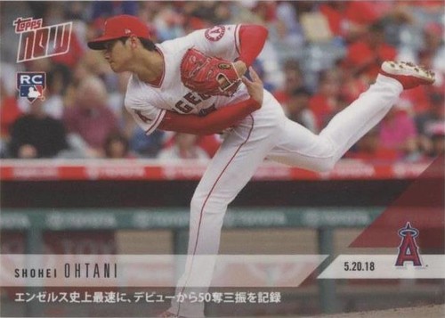 2018 Topps Now #553J Shohei Ohtani PSA 10 Gem Mint RC Rookie