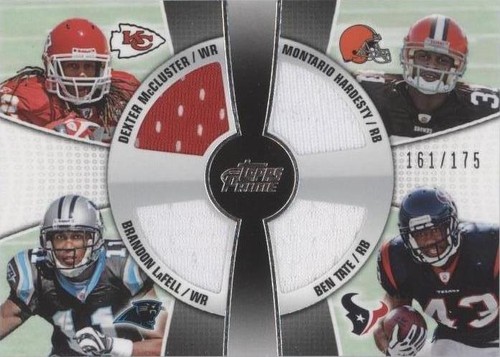 2010 Topps Prime Ben Tate Brandon LaFell Dexter McCluster #4QR-MLHT