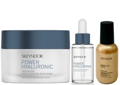 Box Power Hyaluronic : eMulsioN 50ML + Booster 30ML + Drops 30ML Skeyndor