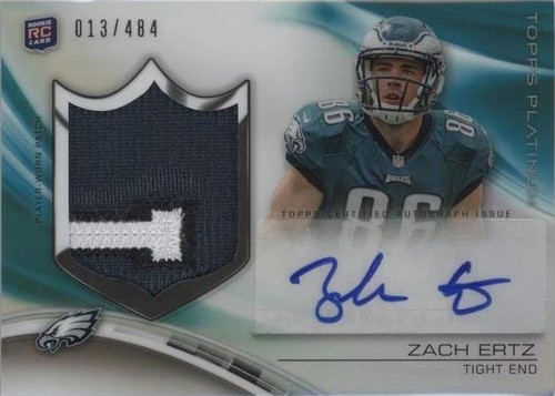 2013 Topps Platinum Zach Ertz #ARP-ZE