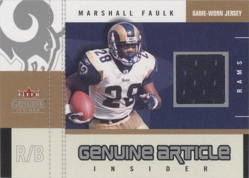 2003 Fleer Genuine Insider Marshall Faulk #GA-MF
