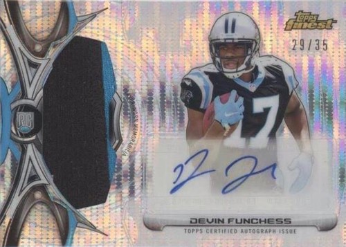 2015 Topps Finest Devin Funchess #RRAP-DF