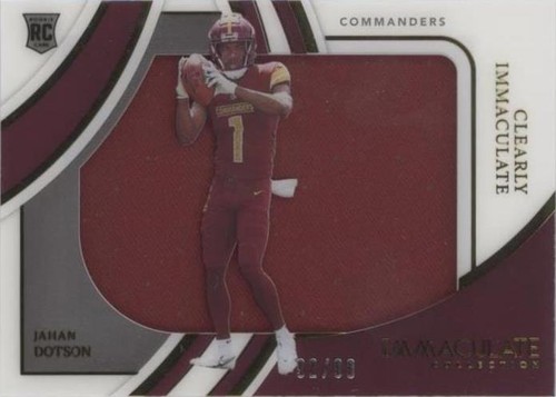 2022 Panini Immaculate Collection Jahan Dotson #IRJ-JDO