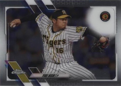クラッシュ9 YUKI 2021 Topps Nippon Pro - #73 Yuki Nishi 95/99 Green Refractor
