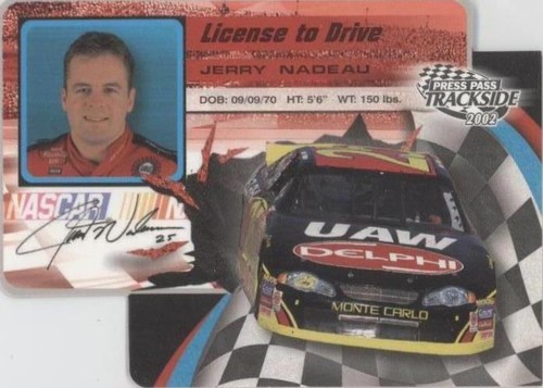 2002 Press Pass Trackside - Jerry Nadeau #LDP23