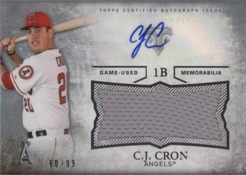 2015 Topps Triple Threads - C.J. Cron #UAJR-CC