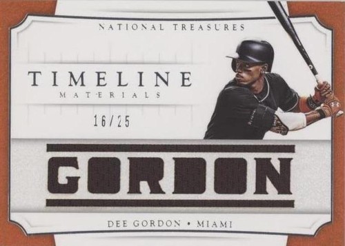 2017 Panini National Treasures - Dee Gordon #TMN-DG
