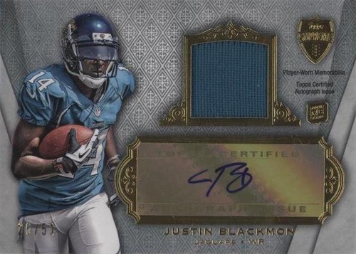 2012 Topps Supreme Justin Blackmon #SAR-JB