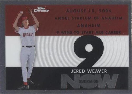 2007 Topps Chrome - Jered Weaver #GN217