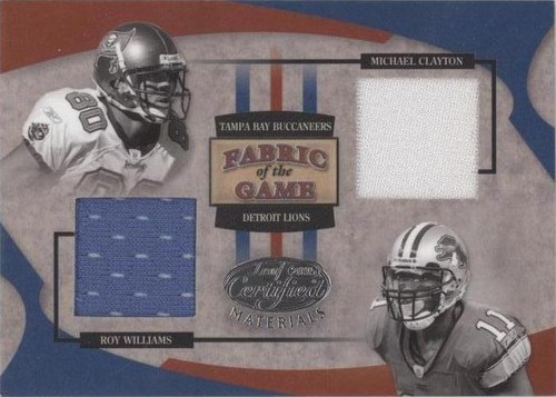 2005 Leaf Certified Materials Michael Clayton Roy Williams #FG-90