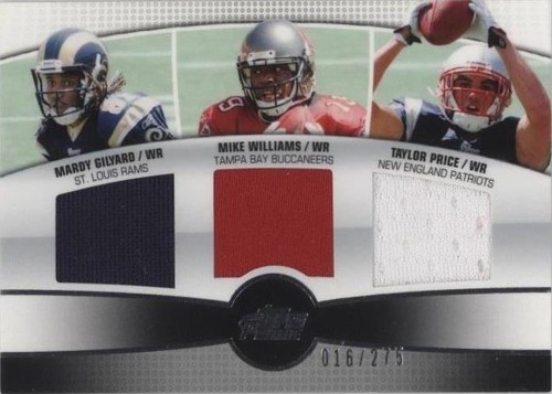 2010 Topps Prime Mardy Gilyard Mike Williams Taylor Price #3QR-GWP