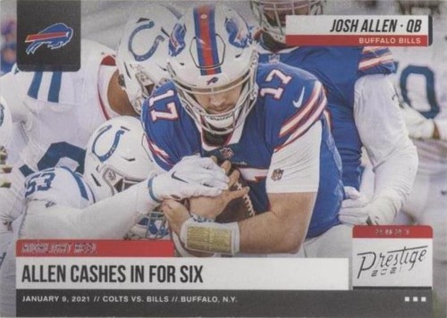 2021 Panini Prestige Josh Allen #HR-JA