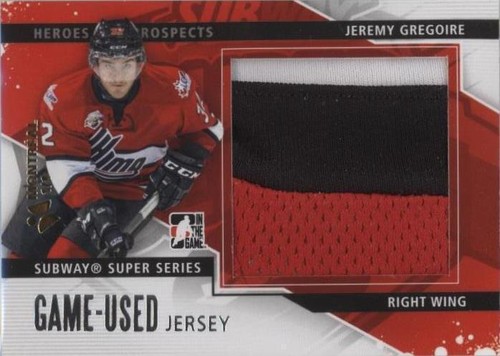 2013-14 In the Game Heroes and Prospects - Jeremy Gregoire #SSM-29