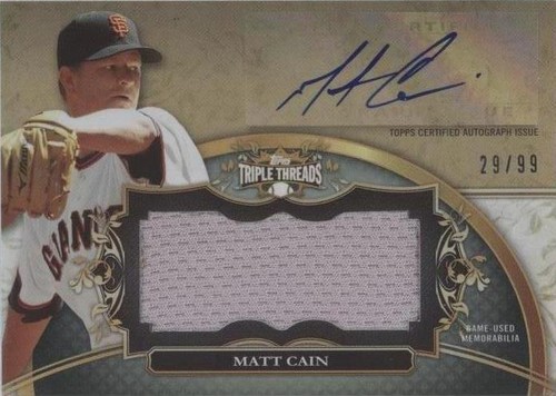 2013 Topps Triple Threads - Matt Cain #UAJR-MC2