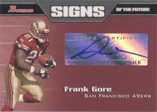 2005 Bowman Frank Gore #SF-FG