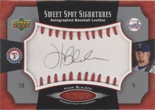 2005 Upper Deck Sweet Spot - Hank Blalock #SS-HB