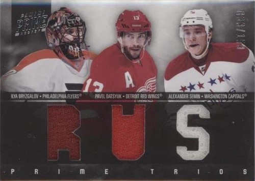2011-12 Panini Prime - Alexander Semin Ilya Bryzgalov Pavel Datsyuk #4