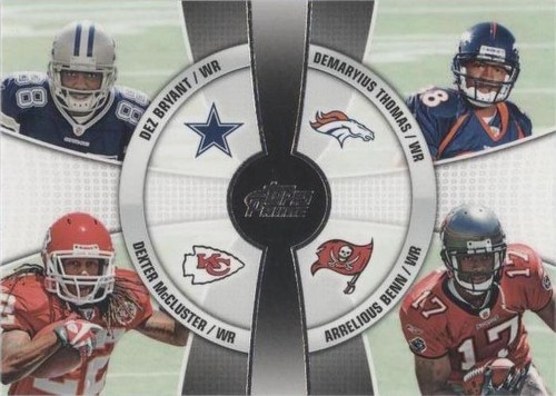 2010 Topps Prime Arrelious Benn Demaryius Thomas Dexter McCluster #4Q-4