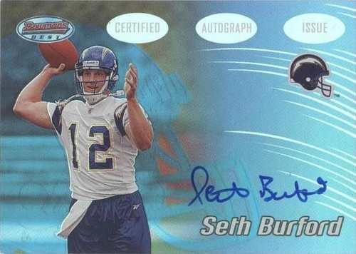 2002 Bowman's Best Seth Burford #163