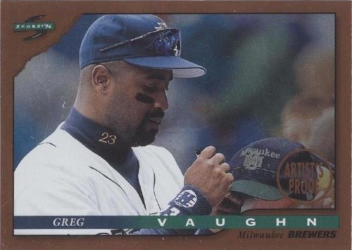 1996 Score - Greg Vaughn #49