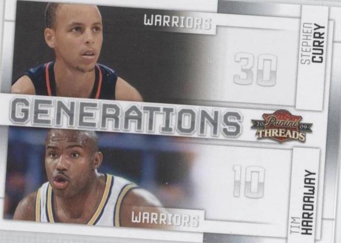2009-10 Panini Threads - Tim Hardaway/Stephen Curry #8