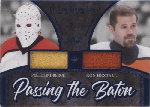 2020-21 Leaf In the Game Used - Pelle Lindbergh Ron Hextall #PTB-09