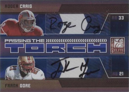 2009 Donruss Elite Frank Gore Roger Craig #12
