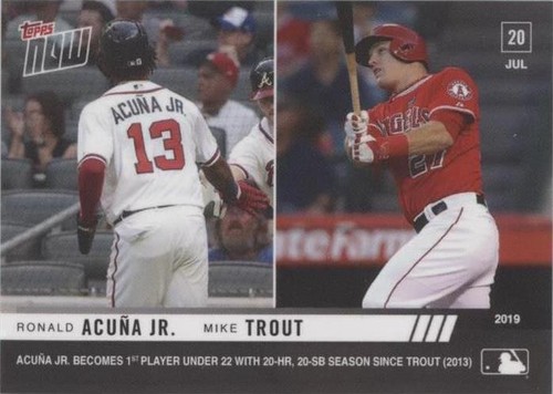 2019 Topps Now - Mike Trout Ronald Acuña Jr. #543