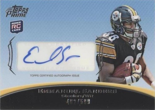 2010 Topps Prime Emmanuel Sanders #PAR-ES