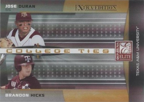 2008 Donruss Elite Extra Edition - Brandon Hicks Jose Duran #CTC-21