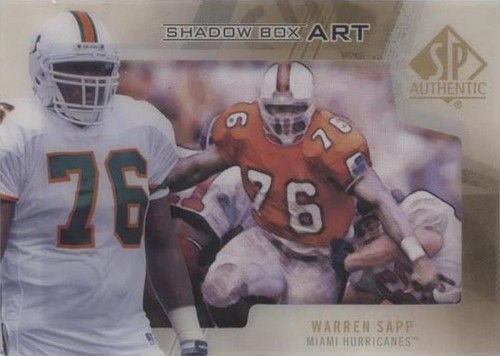 2013 SP Authentic Warren Sapp #SBA-9