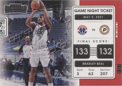 BRADLEY BEAL Panini SELECT /99シリ No.11 2019-20 Panini Contenders Bradley Beal #11 Red Ticket