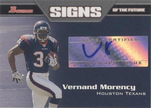 2005 Bowman Vernand Morency #SF-VM