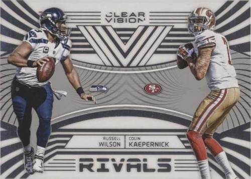 2016 Panini Clear Vision Colin Kaepernick Russell Wilson #6