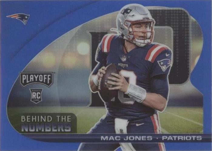 2021 Panini Playoff - Behind The Numbers Blue Prizm #BTN-MJO Mac Jones (RC)