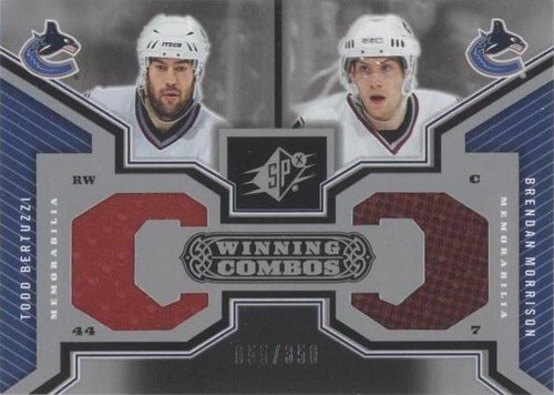 2005-06 SPx - Brendan Morrison Todd Bertuzzi #WC-BM