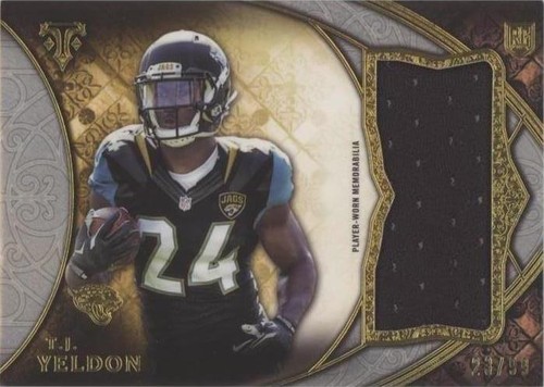 2015 Topps Triple Threads T. J. Yeldon #TTRJR-TYE