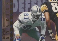 1997 Score Board Playbook Deion Sanders #91