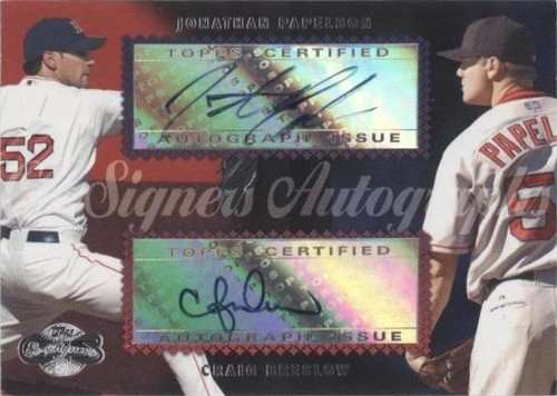 2006 Topps Co-Signers - Craig Breslow Jonathan Papelbon #CS-46