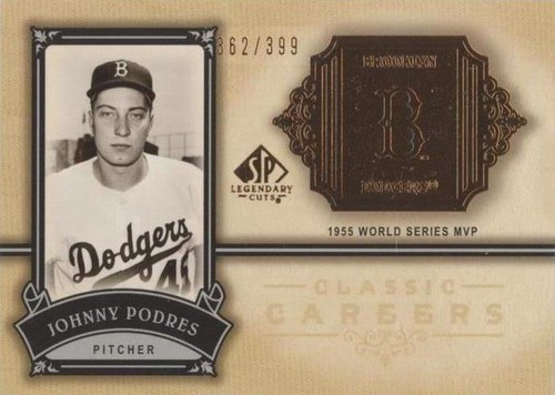 2005 SP Legendary Cuts - Johnny Podres #CC-JP