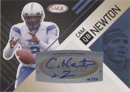 2011 SAGE Autograph Series Cam Newton #A-36