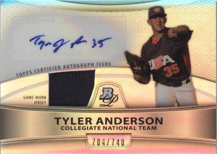 2010 Bowman Platinum - Tyler Anderson #PAR-TA